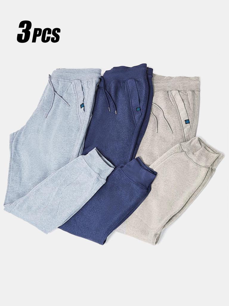 Rose Beauty A Men's Autumn and Winter Loose Fleece Sports Casual Pants