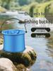 Retractable Waterproof Folding Canvas Bucket for Car, Travel, Fishing, and Washing Use