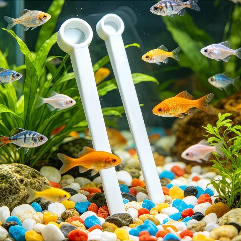 3Pcs Multi-Size Aquarium Fish Feeding Spoon With Accurate Portion Control Perfect For Home Fish Tank Aquarium Hobbyists