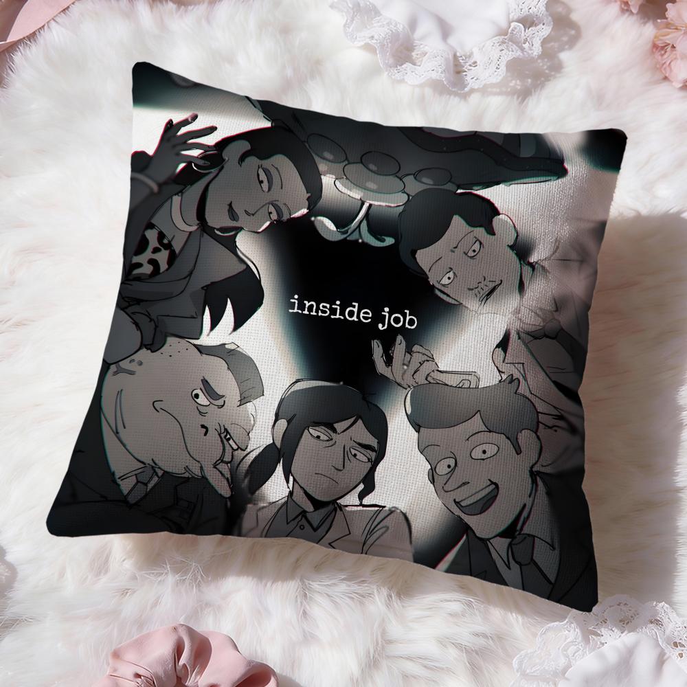Anime I-Inside JobS Cushion Cover Premium Comfort Reversible Pillow Cove -Two in One Design for Any Room & Car Interior