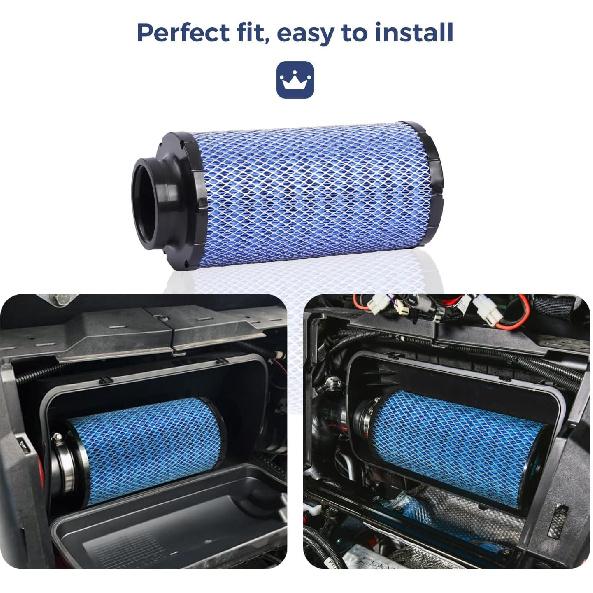2 Pack 1241084 2882234 Air Filter for Polaris RZR 1000 XP XP4 / RZR Turbo S R Pro XP RS1 2014 2015 2016 2017 2018 2019 2020 2021 2022 2023#7082211