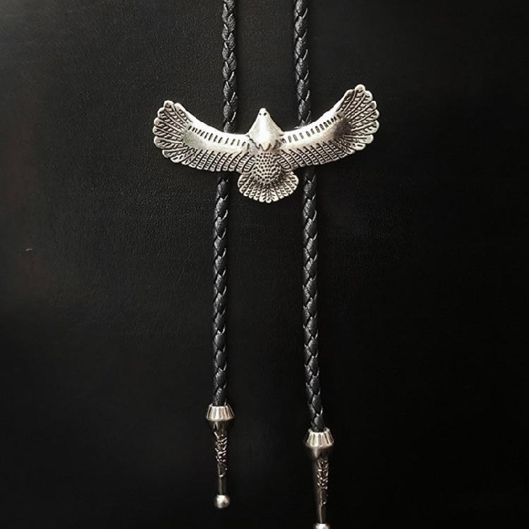 Men's Cowboy Bolo Tie Vintage Western Accessory Metal Scorpion Animal Pendant Adjustable Leather Cord Necktie Necklace