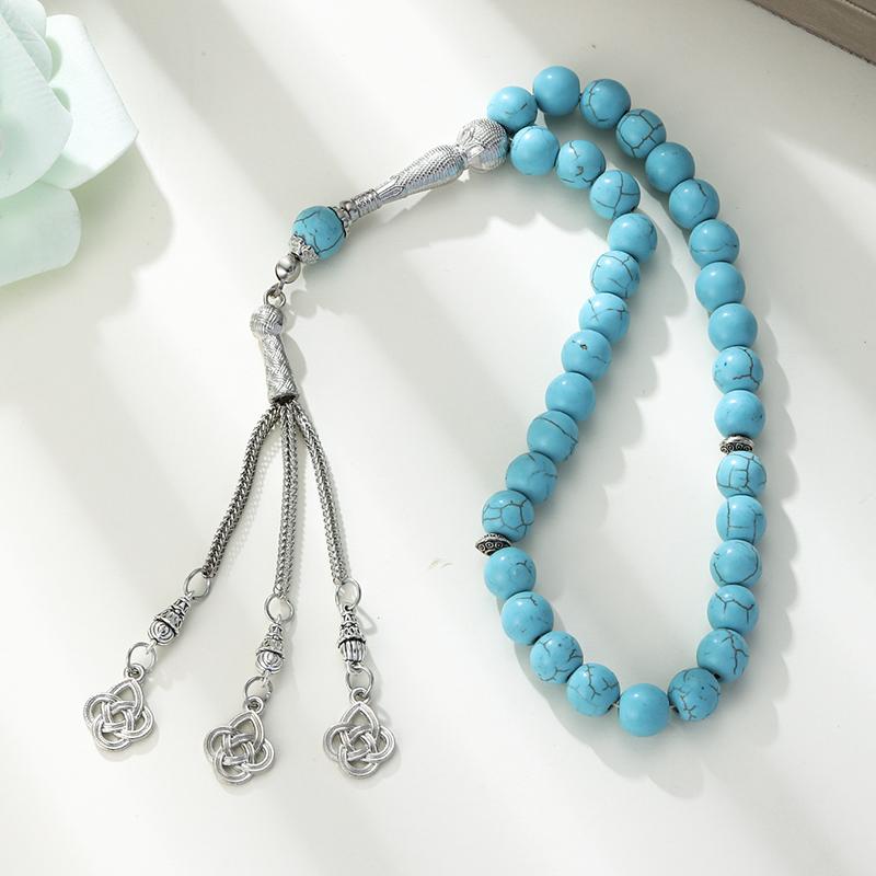 Xiaomi Muslimische Rosenkranzperlen Eid von Ramadan Geschenk Türkei Herrenarmband Arabische Islamische Gebetsperlen 10mm 33 Perlen Naturstein Handgefertigter Schmuck
