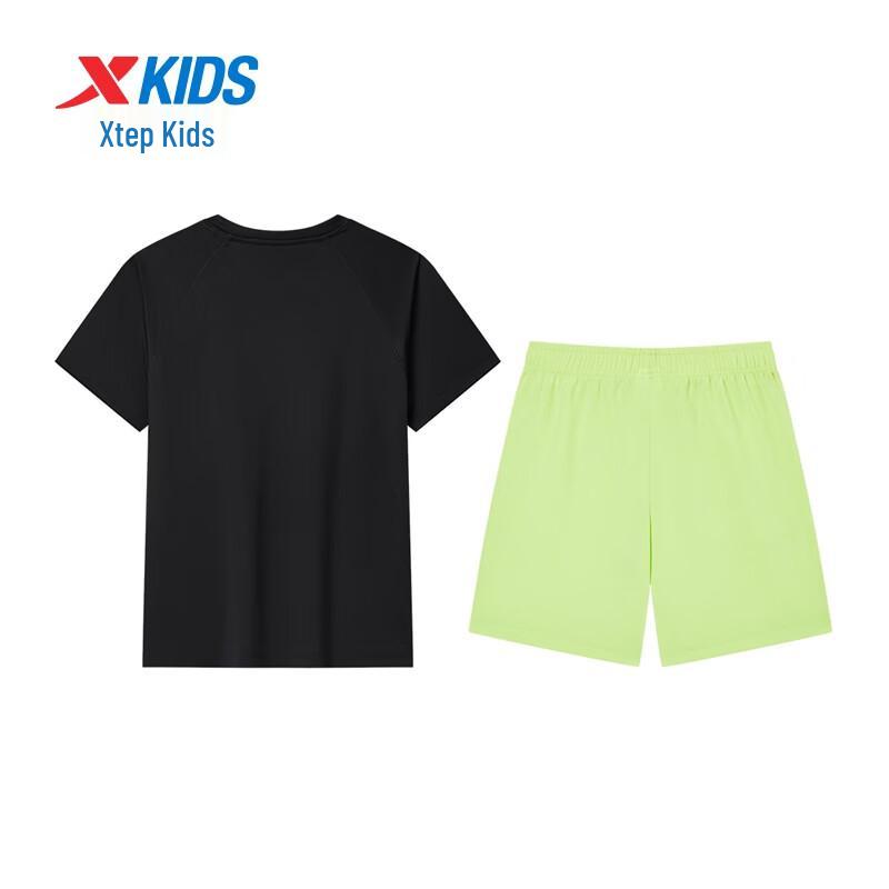 XTEP Kids' Unisex Big Font Print Short Sleeve Knit Set