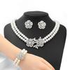 Accessories Pearl Flower Necklace Bracelet Earrings Three-piece Set
