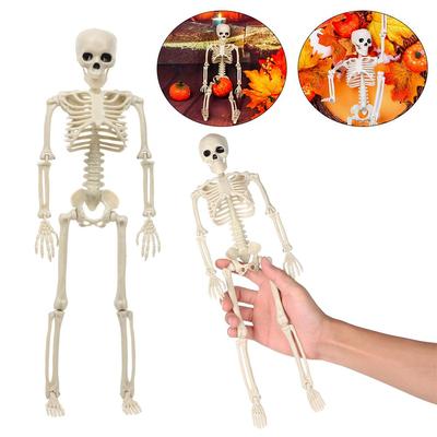 Plastic Party Decoration Hanging Halloween Poseable Size Scary Props Human Skeleton