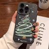 Christmas Tree Pattern Case For iPhone 16 15 14 13 12 11 Pro Max Mini XS X XR 8 7 Plus SE 2022 Santa Gifts Soft Shockproof Cover
