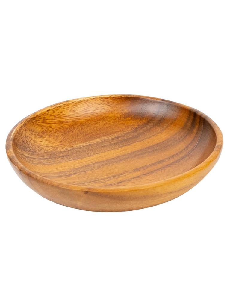 Emery Shokai Wooden Round Set of 15cm Long x 15cm Wide x 2cm High Plates, 10, Approx.