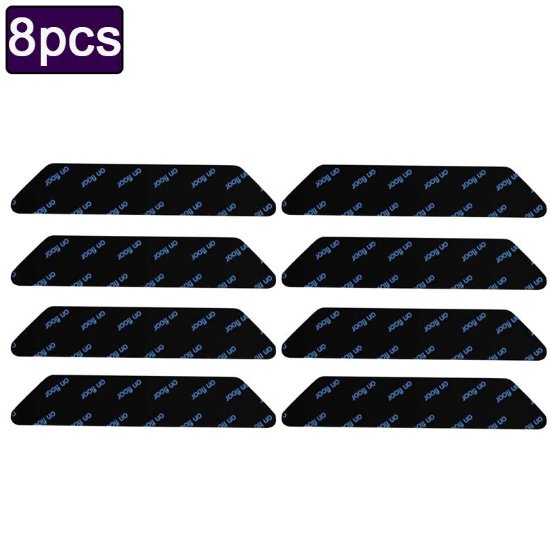 

8/24 шт. противоскользящие наклейки для ковров, многоразовые моющиеся антизакручивающиеся ковровые заплатки, фиксированные наклейки, напольный коврик, клейкая лента, захват, угловая накладка 130x25mm