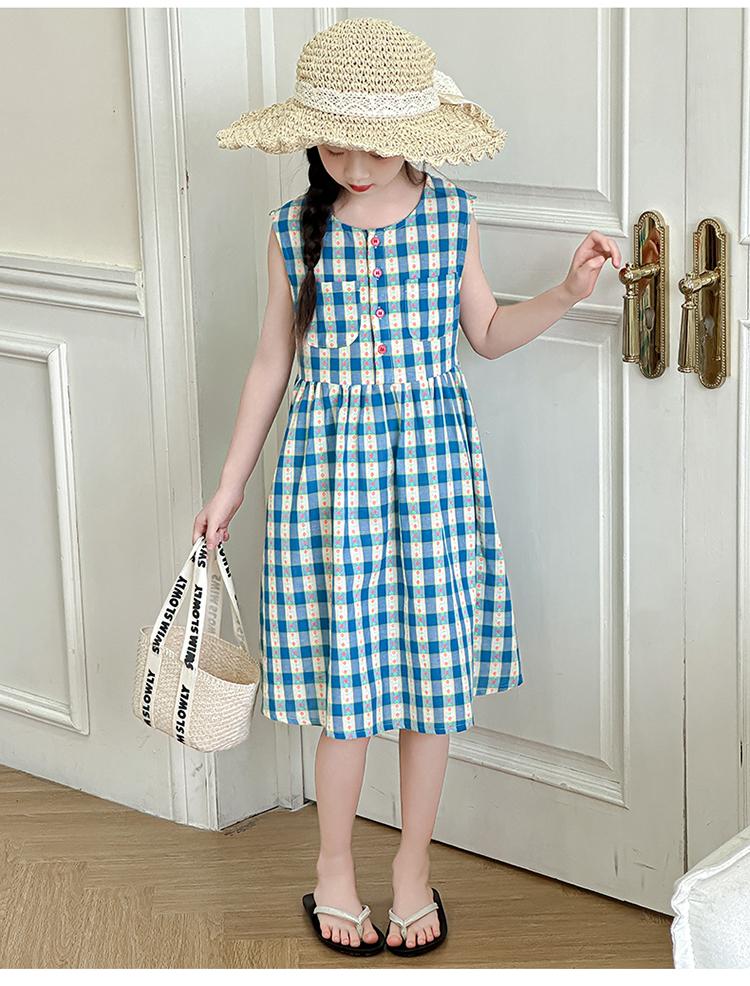 Girls' Summer Dress 2026 New Fashionable Children's Summer Dress Girls' Summer Cool Korean Edition Super Beautiful Dress