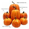 8 Pieces Assorted Artificial Pumpkins Decorative with Faux Pumpkin Decor for