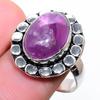 Amethyst Gemstone Handmade 925 Sterling Silver Jewelry Ring Size 7