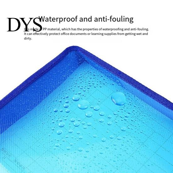Office File Organizer Transparent Folder, with Snap Closure, Waterproof A4 A5 Document Bag, Closure Case Large Capacity Colorful PP Envelope