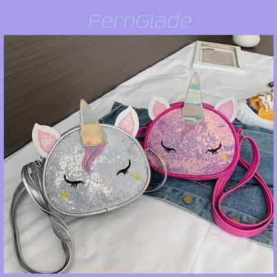Unicorn Baby Girl Mini Backpack Pu Leather With Glitter Sequins For Toddler Girls