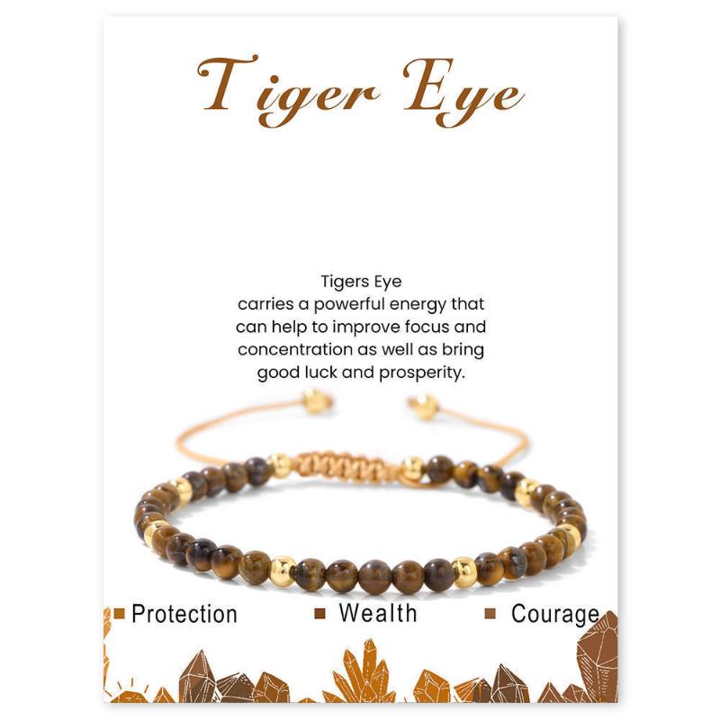 Pulseira Ajustável Trançada com Contas de Hematita de 4mm e Pedra Natural Adequada Para Homens e Mulheres Uso Diário Presente de Feriado Joias