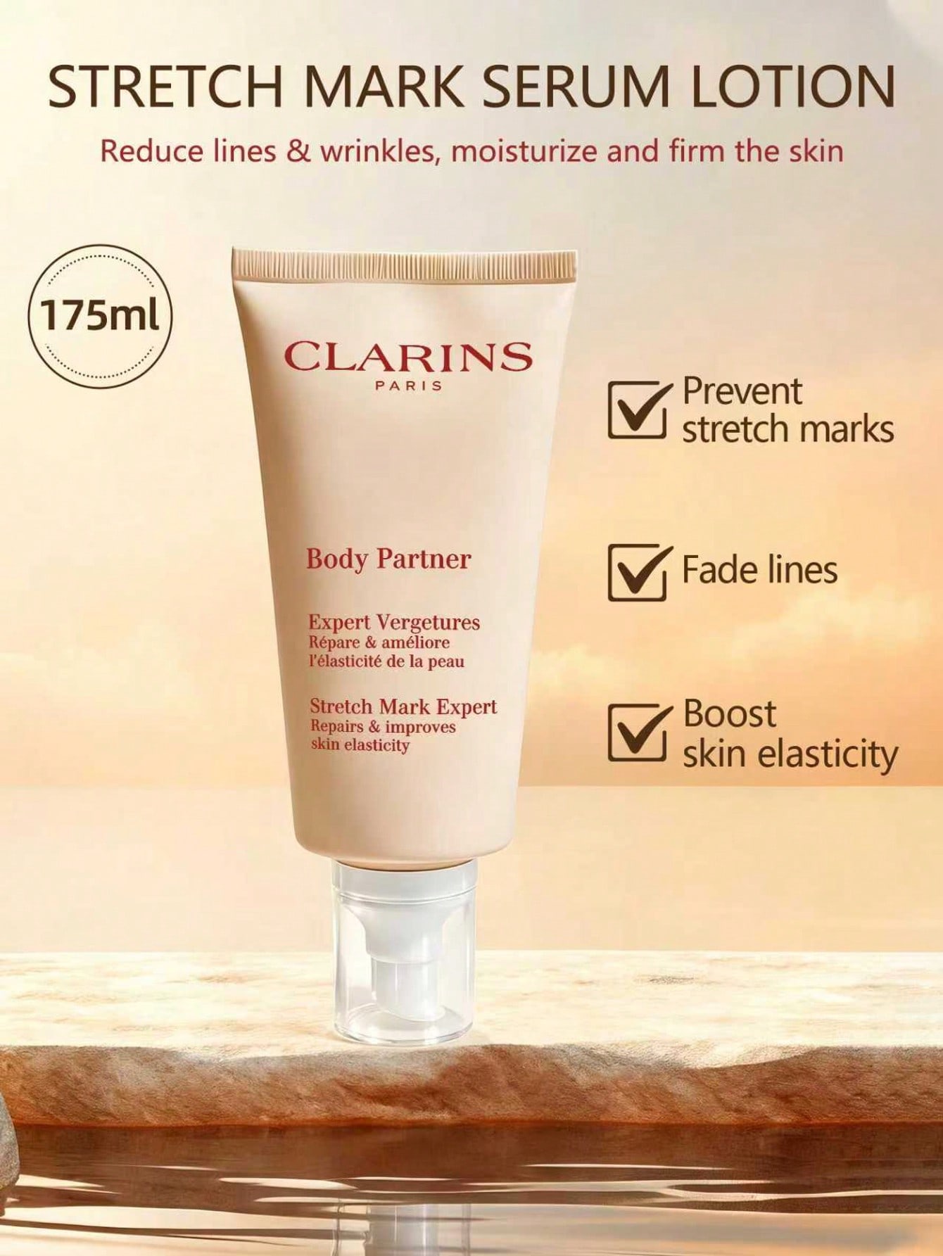 CLARINS Body Partner Anti-Stretch Mark Cream 175ml Firming Care 175ml