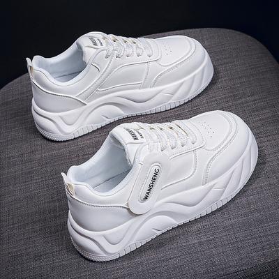 Lussuose Nuove Scarpe da Ginnastica Traspiranti di Alta Qualità per la Corsa Mattutina 2024 da Donna con Suola Spessa Elevata Versatili Casual da Skate