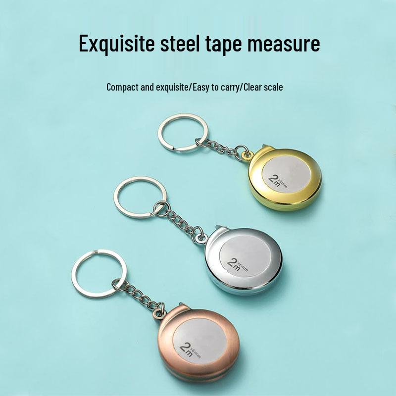 2m Mini Pocket Tape Measure: High-Precision Soft Ruler for Household Use