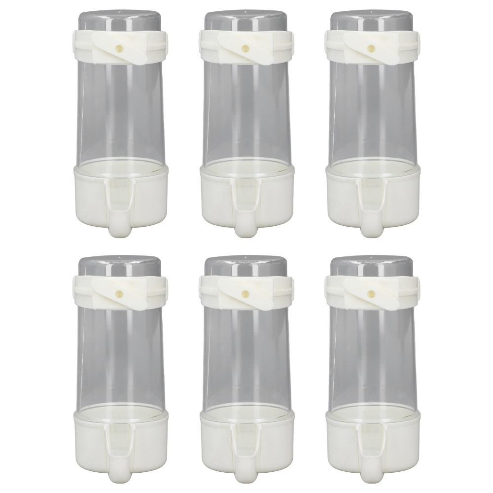 6pcs Automatic Bird Water Feeder Spill Proof Bird Water Dispenser  PET Bird Watering 6pcs