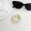 Color Lines Kt Cat Mirror Mobile Phone Airbag Bracket Back Sticker Retractable Portable Niche Lazy Ring Buckle Women'S Model