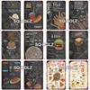 SQDGLZ Vintage Pizza Delicious Food Metal Sign Tin Sign Plate Home Bar Door Wall Decor Sticker Decoration Plaque Poster Gift