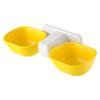 Elevated Cat Feeder with Adjustable Wall Mount - Dual Bowls for Food & Water, Easy Install, Reduces Neck Strain & Vomiting