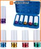3/5pcs Impact Socket 15/17/19/21/22mm Hole Colorful Tire Protection Repair Disassembly Tool for Deep Impact Nut Driver Hand Tool