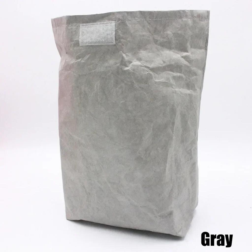 Multi Color Waterproof Sealed Bag Insulation Bag Kraft Paper Lunch Packaging Bag Office Workers Portable Tear Resistant Washable