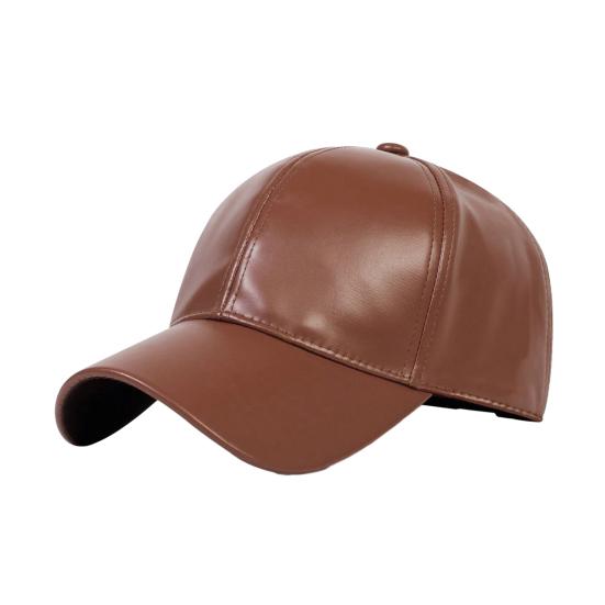 

Baseball Hat Soft Top Washable Solid Color Casual Cap Lightweight Breathable Adjustable Fit Baseball Cap светло-коричневого