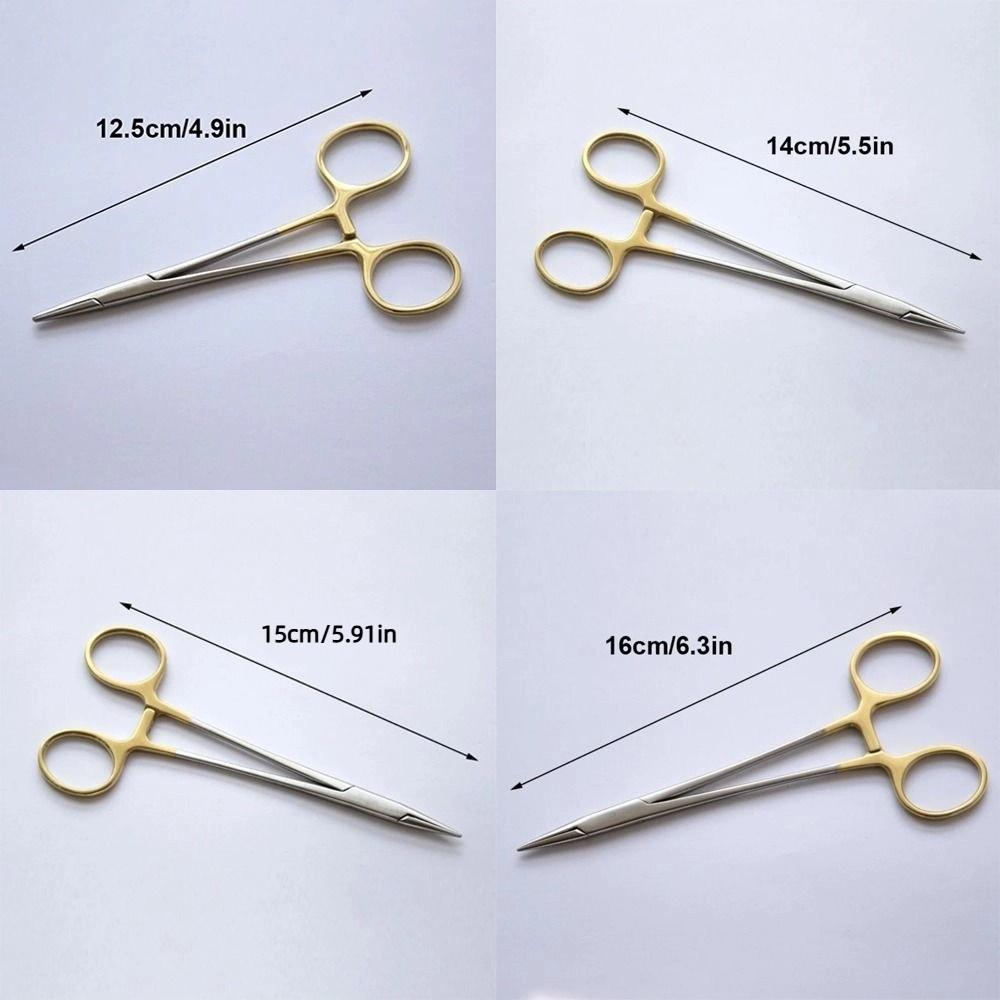 TC Head Orthodontic Forcep Gold Handle Anterior Teeth Bracket  Dental Instrument