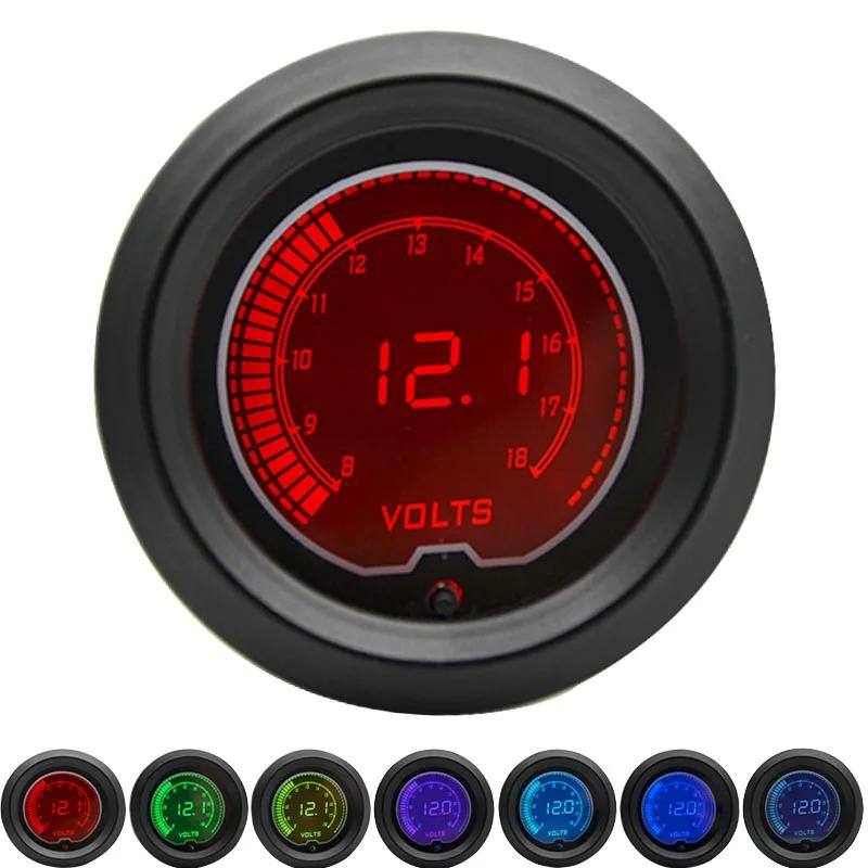52mm Boost/Water temp/Oil temp/Volt/Tachometer/EGT/Air Fuel ratio/Oil Pressure Gauge LCD Digital 7 Color Display