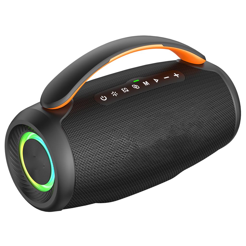 60W Portable BT Speaker, Powerful Subwoofer, 8000mAh Rechargeable Battery, RGB Lights, Deep Bass Sound Box, IPX6