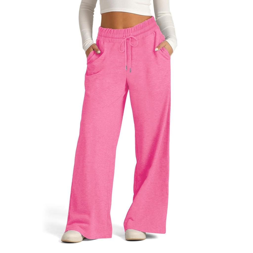 Women's High Waisted Wide Leg Sweatpants Casual Yoga Jogger Pants