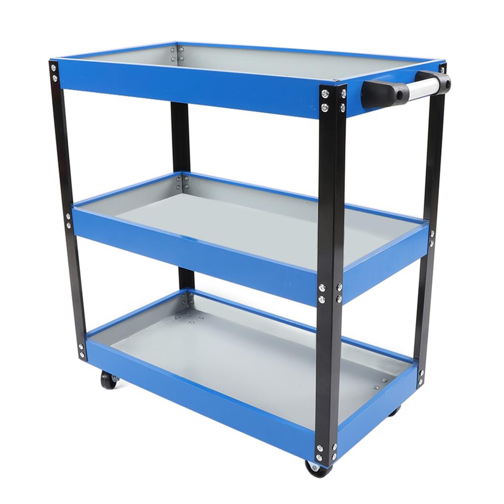 3 Tier Tool Trolley 110 LBs Load Capacity Heavy Duty Service Utility Cart for Warehouse Garage