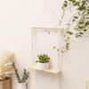 Functional Woven Tapestry Wall Hangings Shelf for Plant Bathroom Bedroom