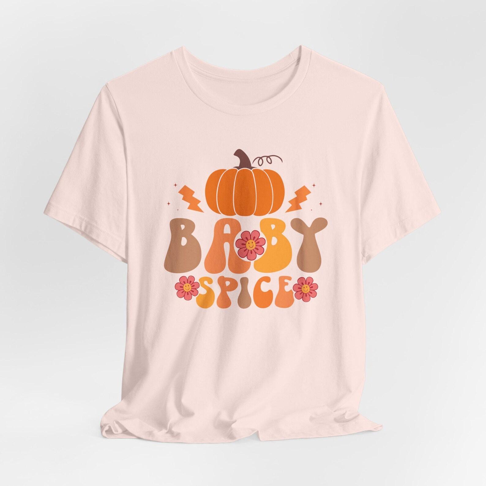 Baby Spice Pumpkin T-Shirt | Retro Fall Graphic Tee M
