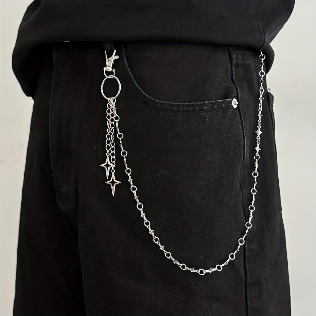 [Minimalist | Starburst] 1pc Minimalist Starburst Pant Chain | Hollow-Out Vintage Design | Casual Party Gift for Men