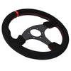 330mm Flat Steering Wheel Suede Aluminum Frame 13 Inch Drift Racing Pc Game Steering Wheel Universal