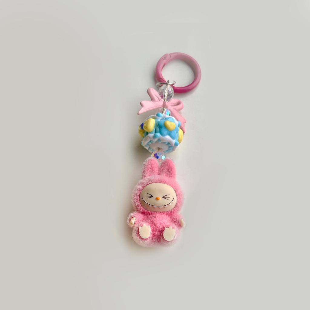 Flocking Mini Baby-free Keychain Vinyl Cute Baby Walking Bag Mobile Phone Pendant Cute Pendant