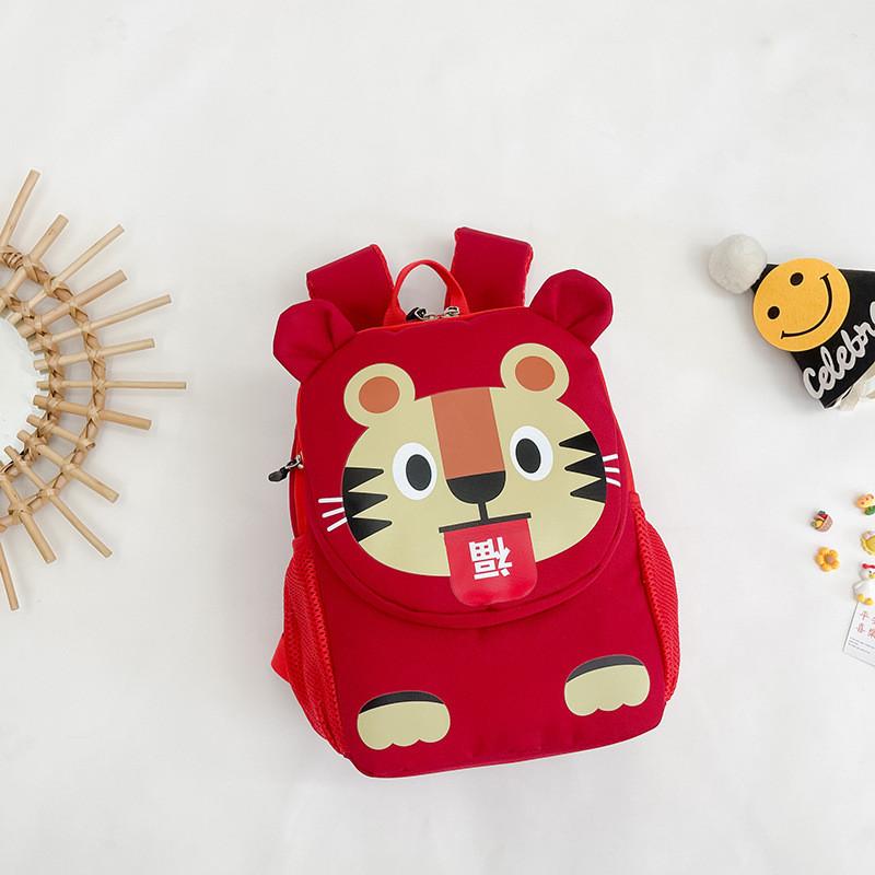 Cute Gender Neutral Animal Themed Toddler Backpack Soft And Lightweight For Children красный