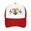 Heartbeat Of India Patriotic Heart Casual Baseball Cap Hunting Camping Sun Hats Spring Hot Sale Unisex Unisex Classic Baseball Caps