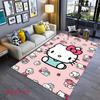 Hello Kitty Neon Stripes carpet Camping Trip Suitable For All Seasons Nap carpet Outdoor Plush carpet Bedroom