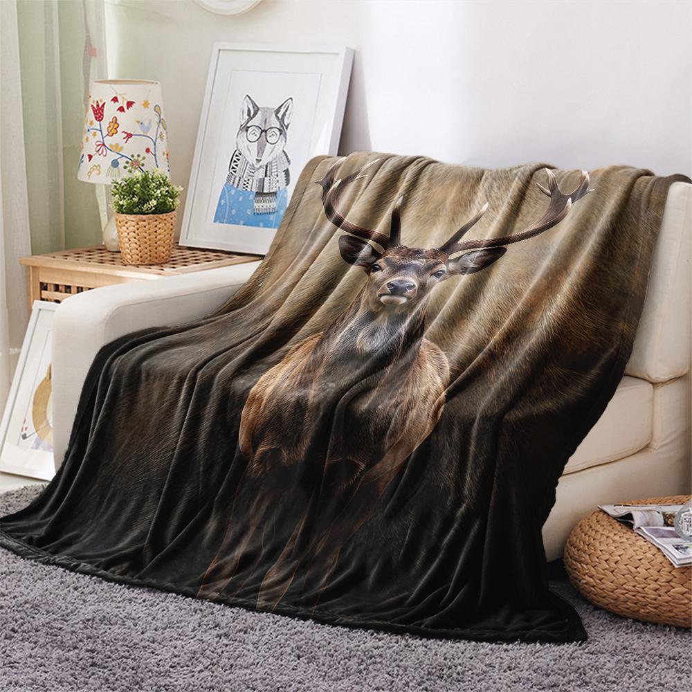 1 Peça Manta de Flanela com Estampa de Desenho Animado, Alta Qualidade Confortável para Todas as Estações, Decoração de Casa, Calor e Conforto, Perfeita para Presente de Natal Aniversário