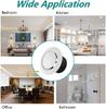 ABS Adjustable Air Vent White Round Soffit Exhaust Vent for Inline Duct Fan Outlet Vent 7.5-20cm
