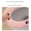 Thickened U-Shaped Puppy Paw Waterproof Toilet Seat Cushion