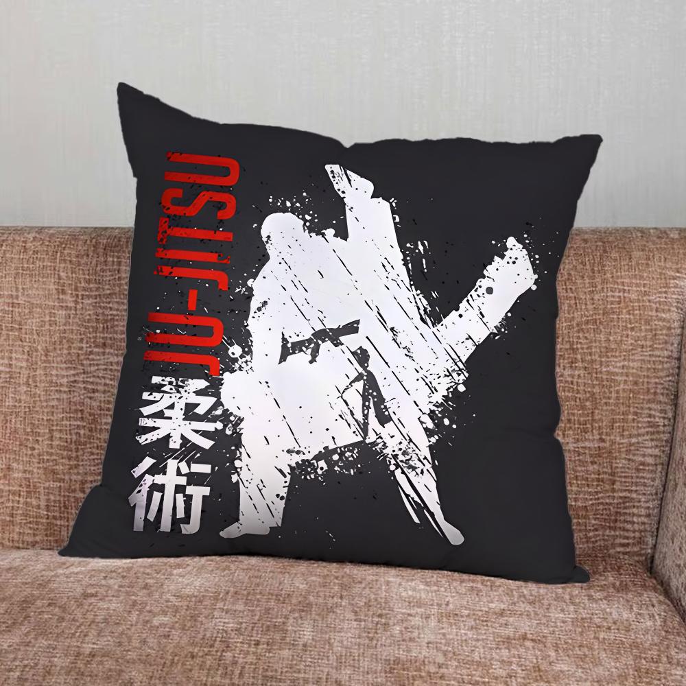 BJJ Brazilian Jiu Jitsu Pillow Case For Home Bedroom Car Office Decoration Living Room Sofa Cushion Cover Suitable