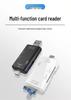 Six-in-One Type-C Multifunctional Card Reader: TF/SD USB Adapter for Computer & Phone