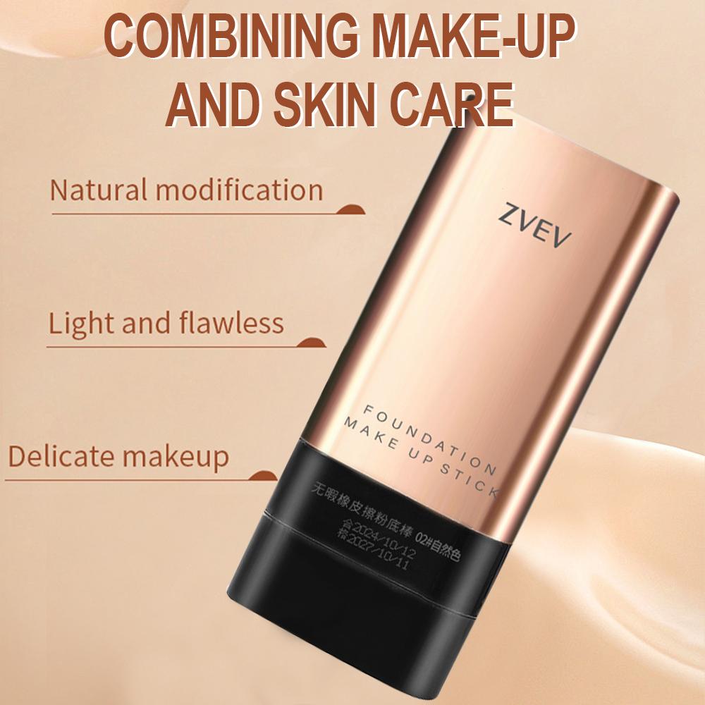 Fully Covered Eraser Foundation Stick, Velvet Moist Light Concealer Tekutý make-up Dlouhotrvající bezchybný make-up Kosmetika pro krásu obličeje