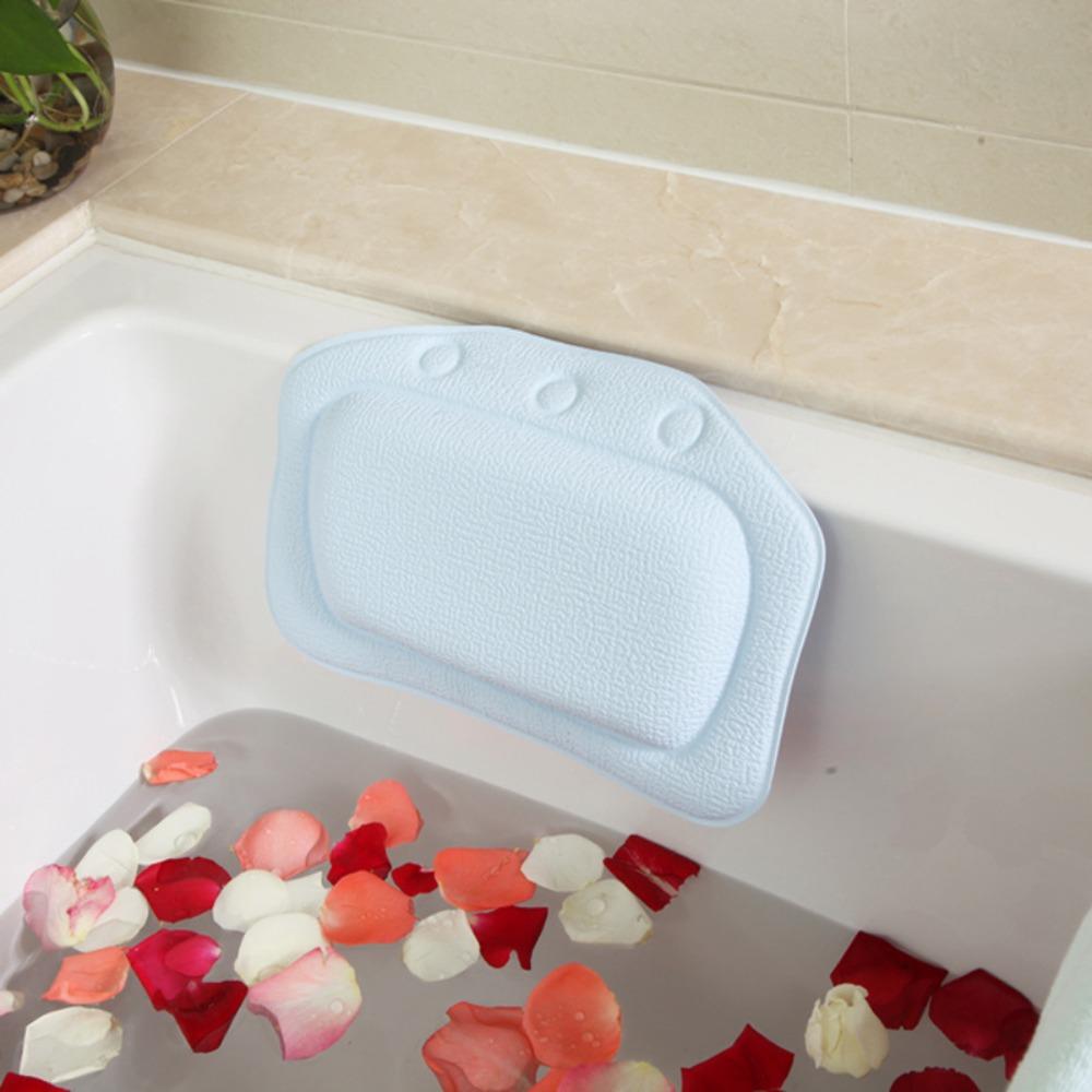 Waterproof Bath Cushion with Suction Cups Bath Headrest Bathroom Accessories Spa Headrest  Spa