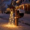 Weihnachtsglocken Kaskade Solar-Gartenleuchte für Weihnachtsdekoration im Garten Warmweiß Kaskadierende Gartenstecker-Leuchte für Rasen Garten Weg